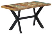 vidaXL Eettafel 140x70x75 cm massief gerecycled hout