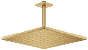 GROHE Rainshower SmartActive 310 Cube Hoofddouche - 31x31cm - 1 straalsoort - plafondarm 14.2cm - geborsteld cool sunrise 26566gn0