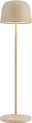 Tafellamp beige incl. LED oplaadbaar met laadstation IP65 - Raika