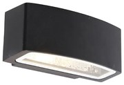 Moderne buiten wandlamp zwart IP44 - Latina