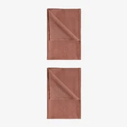 Set Van 2 Dasiel Katoenen Keukenhanddoeken Terracota - Sklum