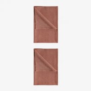 Set Van 2 Theedoeken In Katoen Dasiel Terracota - Sklum