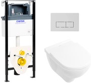 O.Novo Direct Flush Combi-pack set met wit bedieningspaneel