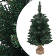 vidaXL Kunstkerstboom met standaard 90 cm PVC groen