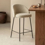 Barkruk Met Ronde Rugleuning Beige