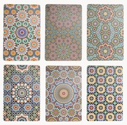 Dubbelzijdig bedrukte placemats Marrakesch Doubleface, set van 6