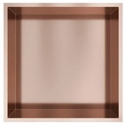 Hotbath &MORE Inbouwbox of inbouwnis - 30x30x10 - Geborsteld koper PVD BOX030BCP