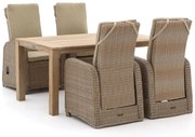 Intenso Umbria/ROUGH-S 160cm dining tuinset 5-delig verstelbaar