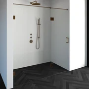 Brauer JC profielloze nisdeur 190cm met 70cm deur gekoppeld koper