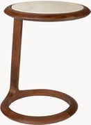Travertin bijzettafel Doppio