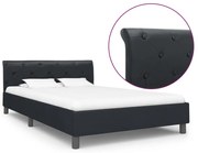 vidaXL Bedframe kunstleer zwart 120x200 cm