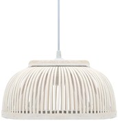 vidaXL Hanglamp halfrond 40 W E27 37x15,5 cm bamboe