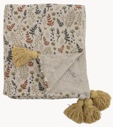 Bloemendeken Filipa met kwastjes