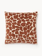 Kussenhoes Nenda van bouclé en chenille