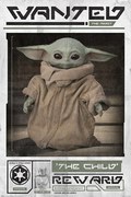 Poster Star Wars: The Mandalorian - Wanted The Child (Baby Yoda)