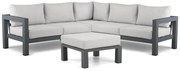 Hoek loungeset 5 personen Aluminium Grijs  Lifestyle Garden Furniture Luca