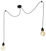 Moderne hanglamp zwart 2-lichts - Cava Modern Minimalistisch rond Binnenverlichting Lamp