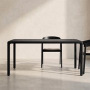 Zwarte Design Eettafel 160x90 Cm - 160 X 90cm.