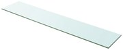 vidaXL Wandschap transparant 100x20 cm glas