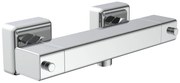 Schutte Signo thermostatische douchekraan vierkant chroom