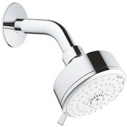 GROHE Tempesta Cosmopolitan 100 Hoofddouche - 10cm - 4 straalsoorten - wandmontage - chroom/wit 27869001