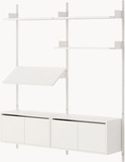 Grote wandrek Living met kasten