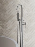 Saniclear Talpa Curved Pro vrijstaande badkraan chroom