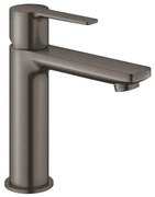 GROHE Lineare wastafelkraan - s-size - waterbesparend - met push open waste - gladde body - brushed hard graphite (antraciet) 23106AL1