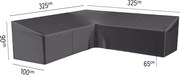 Platinum AeroCover Loungesethoes - Symmetrisch - 325x325x100x65/90 cm - Ademend & UV-bestendig