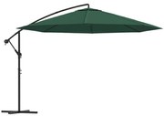 vidaXL Zweefparasol 3,5 m groen