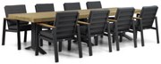 Tuinset 8 personen 330 cm Aluminium Grijs Lifestyle Garden Furniture Marietta/Superior