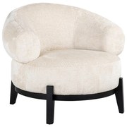 Richmond Interiors Montana Ronde Fauteuil Wit Chenille