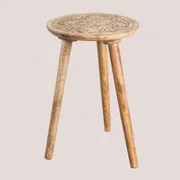 Ronde Bijzettafel In Mangohout (ø30 Cm) Nanup Mangohout - Sklum