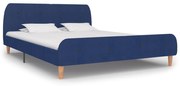 vidaXL Bedframe stof blauw 180x200 cm