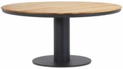 Dining Tuintafel Ronde Tuintafel/Rond 160 cm Aluminium/teak Grijs Salerno