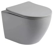 Lambini Design Kala hangend randloos toilet met softclose zitting grijs mat