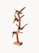 Handgemaakt decoratief object Toucan van mahoniehout