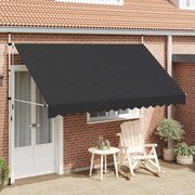 vidaXL Luifel handmatig uittrekbaar 350 cm antraciet
