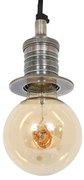 Messing Hanglamp Pollux Antiek Zilver