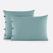 Effen kussensloop te strikken in katoen , Scenario