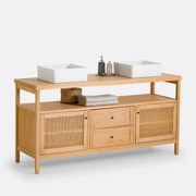 Dubbel wastafelmeubel L160 cm, Gabin