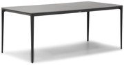Dining Tuintafel rechthoekig 180 x 90 cm Aluminium Grijs Gianna