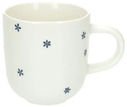 Theemok met bloemetjes, organisch, porselein,Ø 9 cm