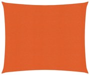 vidaXL Zonnezeil 160 g/m² 3,6x3,6 m HDPE oranje