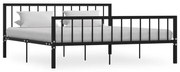 vidaXL Bedframe metaal zwart 180x200 cm