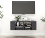 vidaXL Tv-wandmeubel 102x35x35 cm spaanplaat grijs