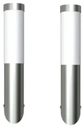 vidaXL Buitenlamp RVS Enego 2 st