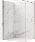 Walk-in douchewand Rea Flexi Transparent / Chrome 80