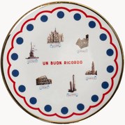 Porseleinen dessertbord Monumenti