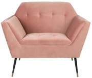 Dutchbone Kate Roze Retro Fauteuil Fluweel